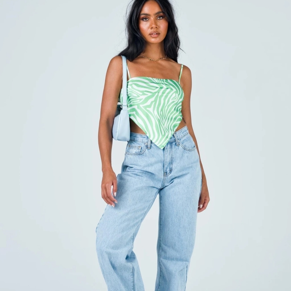 Miss Lexy Zebra Scarf Top